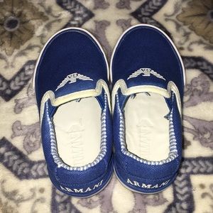 Authentic Armani Baby Blu Royal Shoes